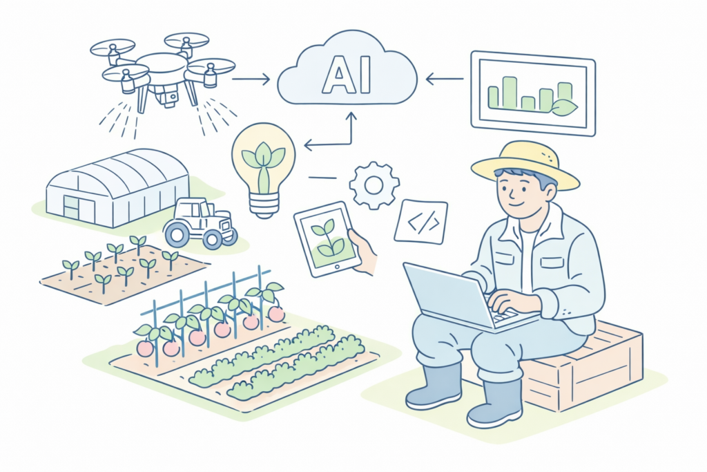 生成AIを活用する農業者